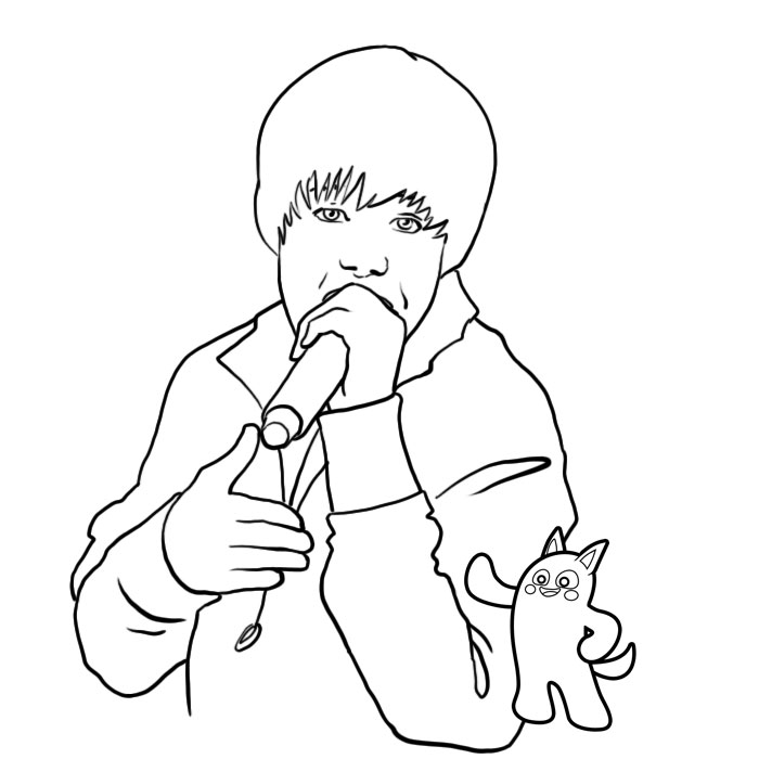 Coloring page: Justin Bieber (Celebrities) #122431 - Free Printable Coloring Pages