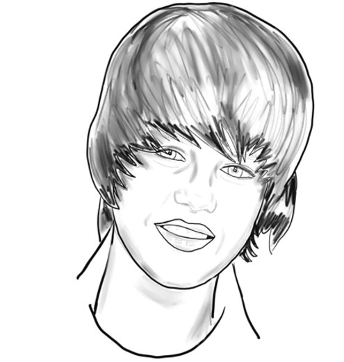 Coloring page: Justin Bieber (Celebrities) #122453 - Free Printable Coloring Pages
