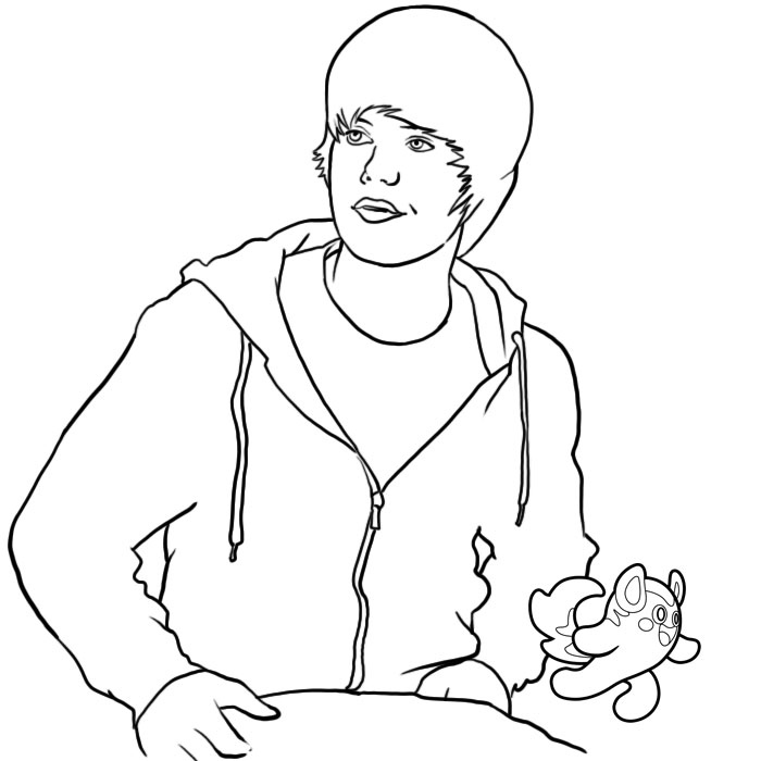 Coloring page: Justin Bieber (Celebrities) #122454 - Free Printable Coloring Pages