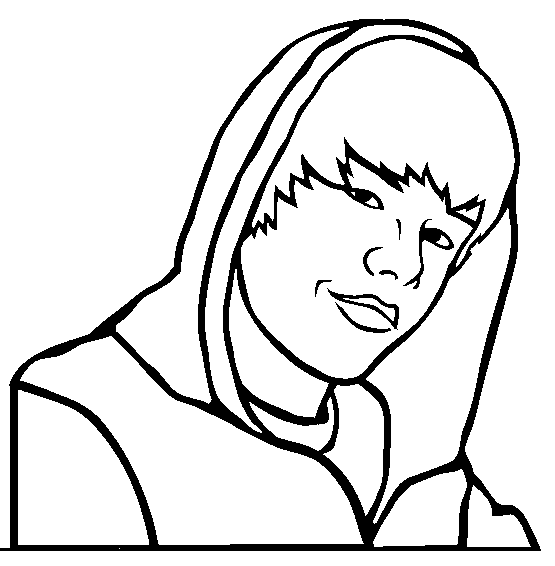 Coloring page: Justin Bieber (Celebrities) #122459 - Printable coloring pages