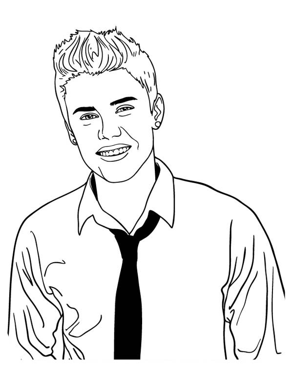 Coloring page: Justin Bieber (Celebrities) #122479 - Free Printable Coloring Pages