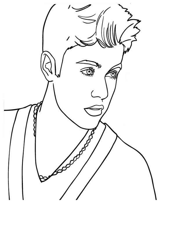 Coloring page: Justin Bieber (Celebrities) #122481 - Free Printable Coloring Pages