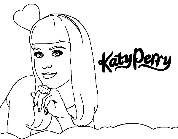 Coloring page: Katy Perry (Celebrities) #123321 - Free Printable Coloring Pages