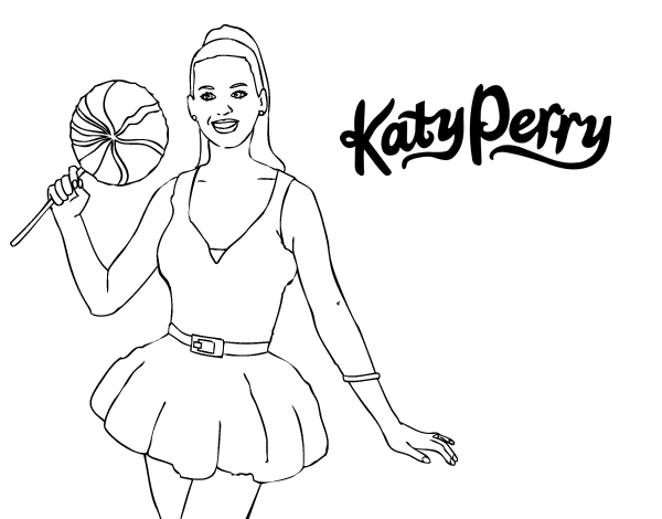 Coloring page: Katy Perry (Celebrities) #123324 - Printable coloring pages