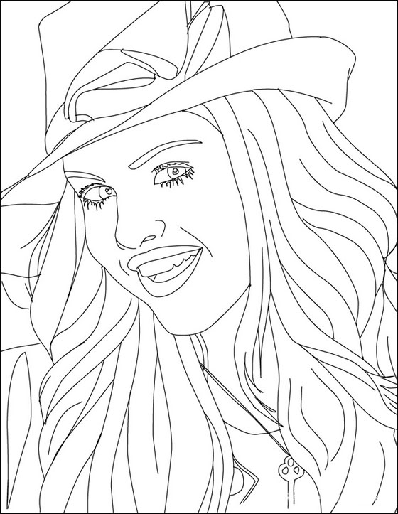 Coloring page: Selena Gomez (Celebrities) #123824 - Free Printable Coloring Pages