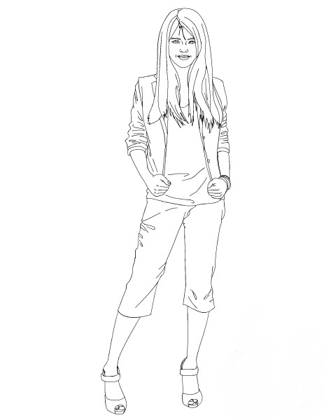 Coloring page: Selena Gomez (Celebrities) #123839 - Free Printable Coloring Pages