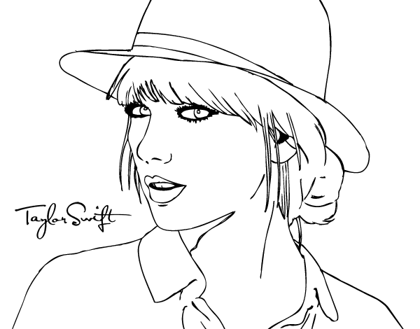 Coloring page: Taylor Swift (Celebrities) #123852 - Printable coloring pages