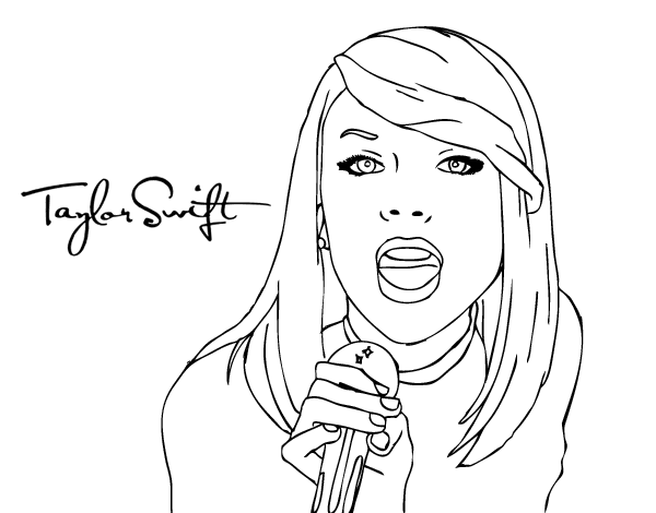 Coloring page: Taylor Swift (Celebrities) #123877 - Free Printable Coloring Pages