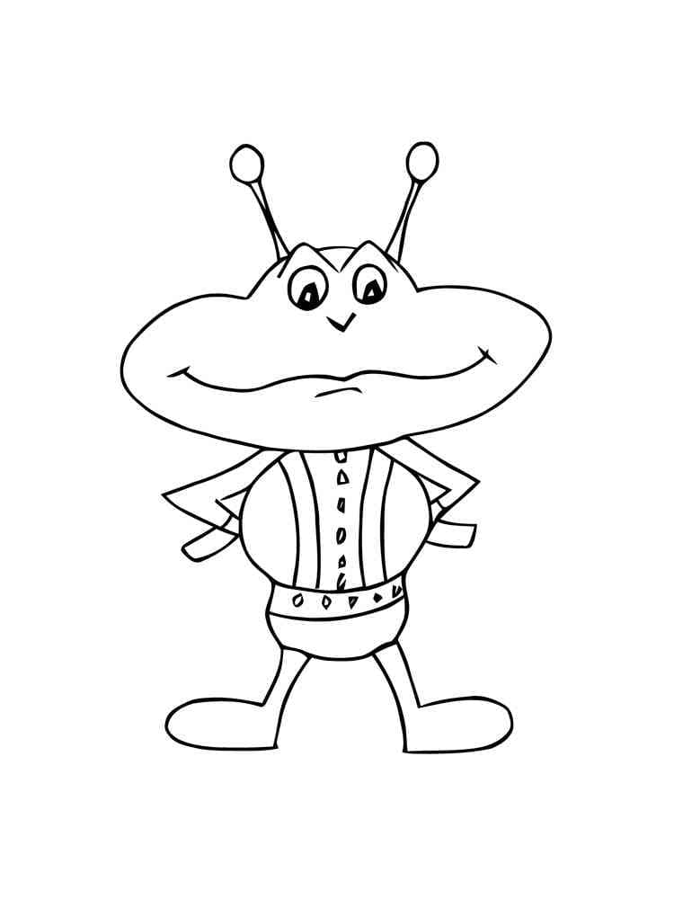 Free printable Alien coloring page #189878 from Characters collection
