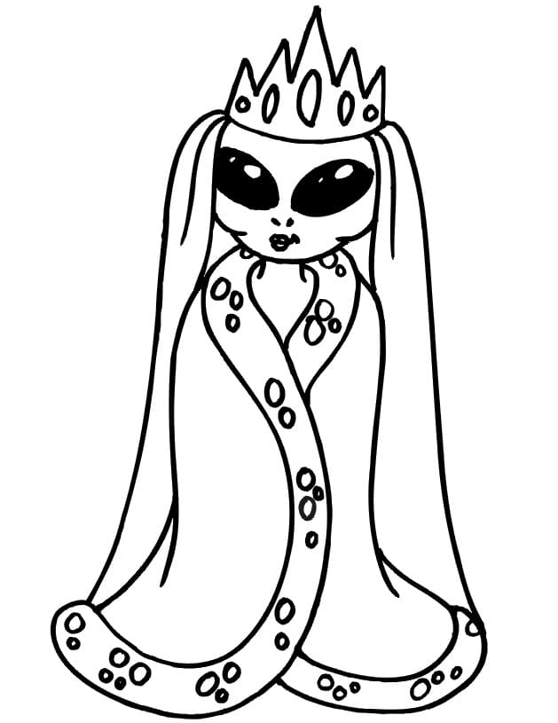 Free printable Alien coloring page #189898 from Characters collection