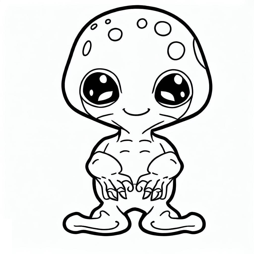 Free printable Alien coloring page #189900 from Characters collection