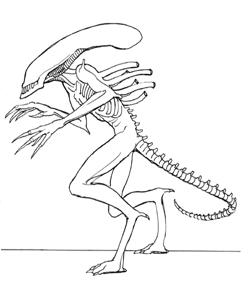 Coloring page: Alien (Characters) #94567 - Printable coloring pages