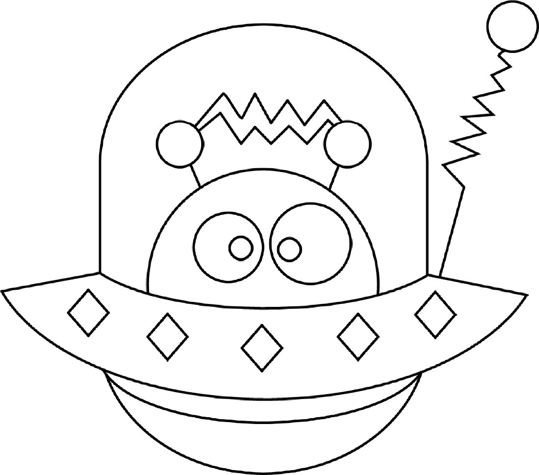 Coloring page: Alien (Characters) #94575 - Printable coloring pages