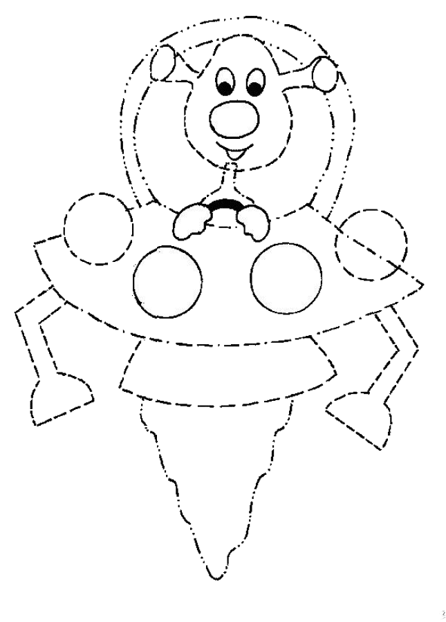 Coloring page: Alien (Characters) #94576 - Free Printable Coloring Pages