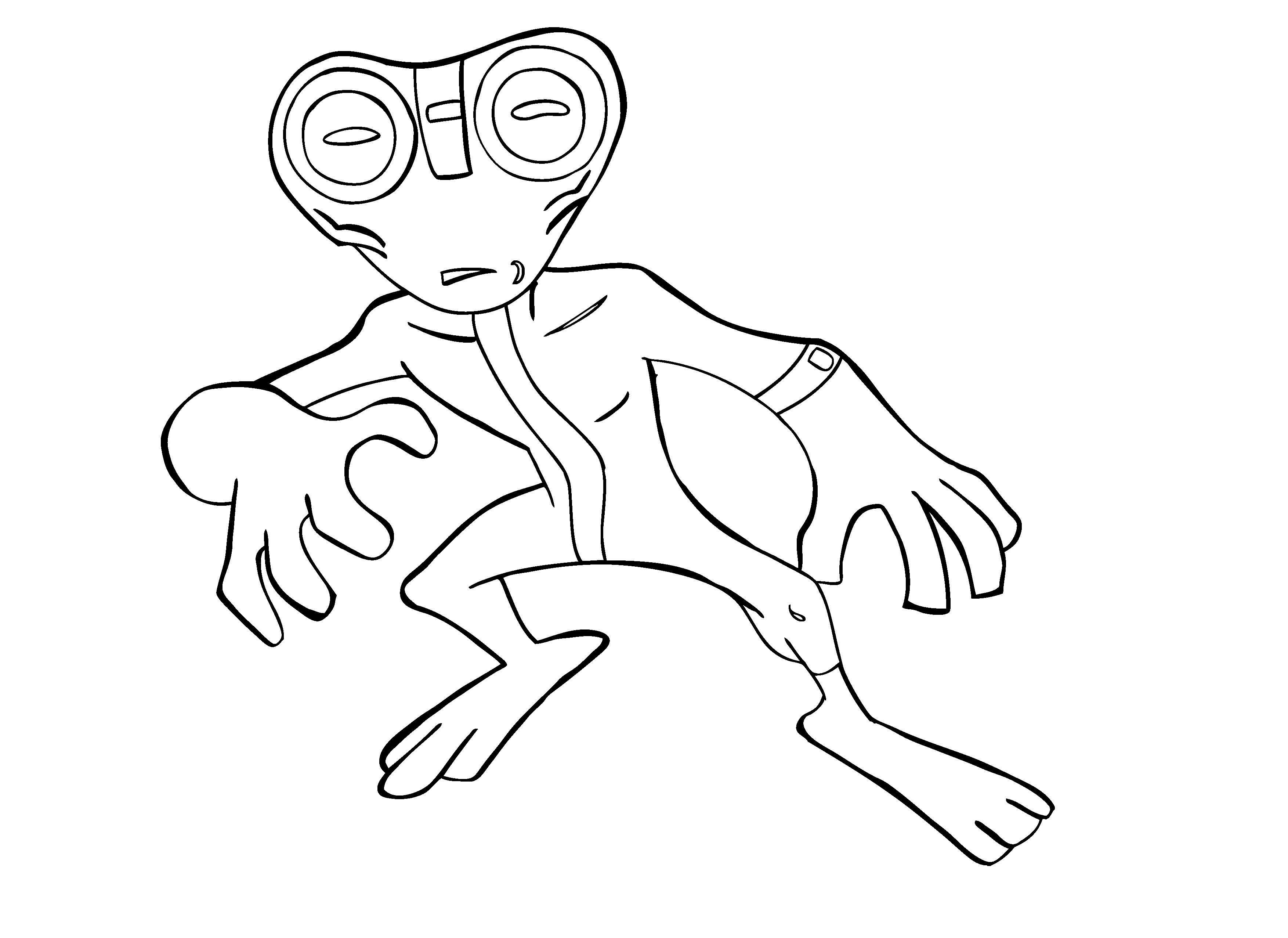 Coloring page: Alien (Characters) #94578 - Free Printable Coloring Pages