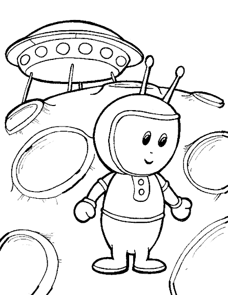 Coloring page: Alien (Characters) #94582 - Printable coloring pages
