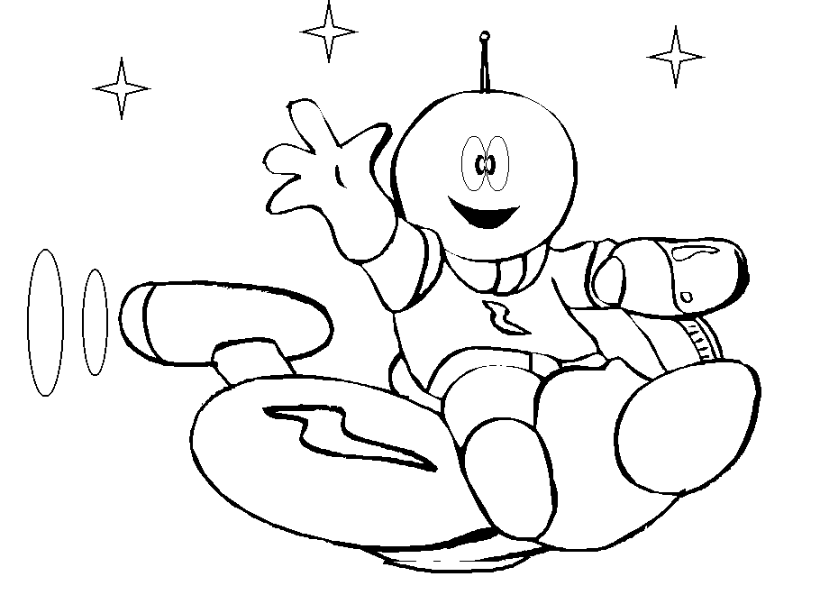 Coloring page: Alien (Characters) #94615 - Printable coloring pages