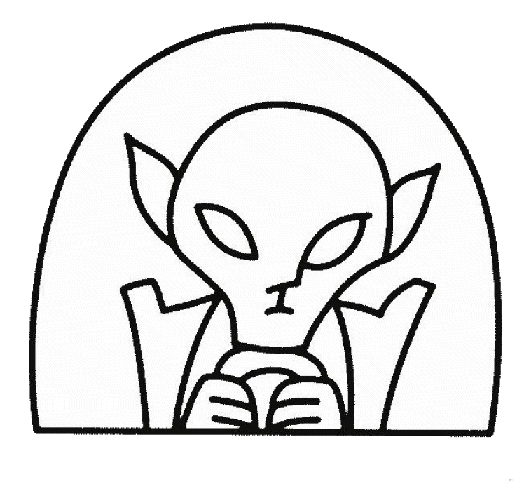 Coloring page: Alien (Characters) #94618 - Free Printable Coloring Pages