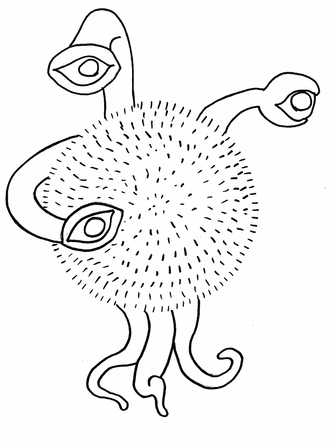 Coloring page: Alien (Characters) #94644 - Printable coloring pages