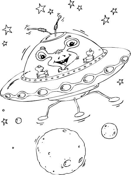 Coloring page: Alien (Characters) #94655 - Free Printable Coloring Pages