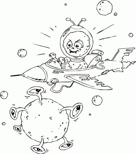 Coloring page: Alien (Characters) #94666 - Free Printable Coloring Pages