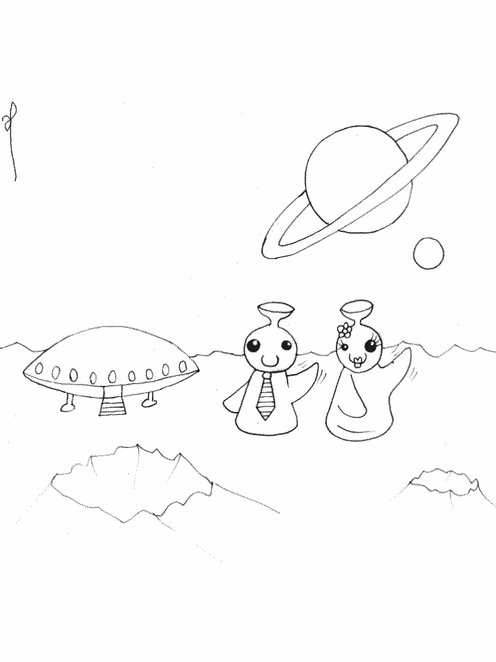 Coloring page: Alien (Characters) #94680 - Free Printable Coloring Pages