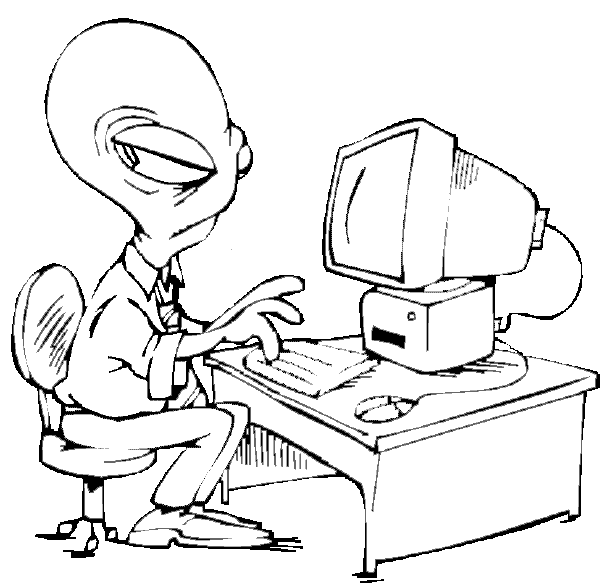 Coloring page: Alien (Characters) #94721 - Free Printable Coloring Pages