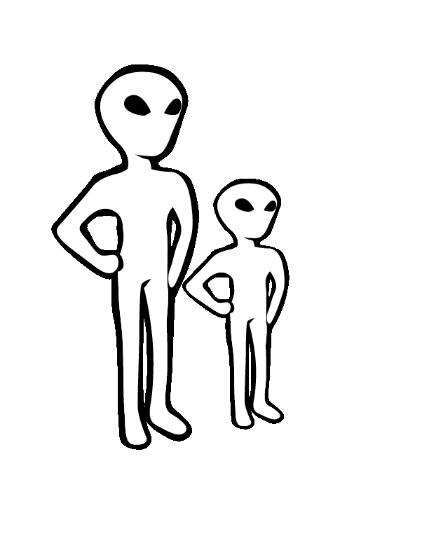Coloring page: Alien (Characters) #94742 - Free Printable Coloring Pages