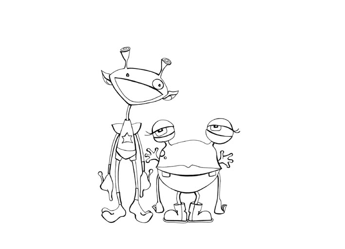 Coloring page: Alien (Characters) #94765 - Printable coloring pages