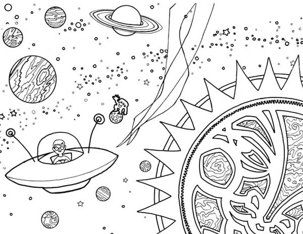Coloring page: Alien (Characters) #94779 - Free Printable Coloring Pages