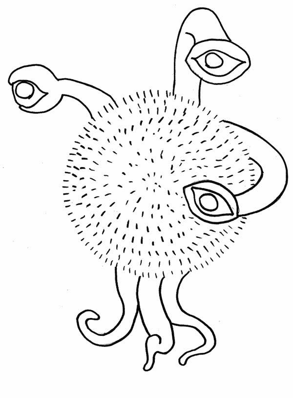 Coloring page: Alien (Characters) #94798 - Printable coloring pages