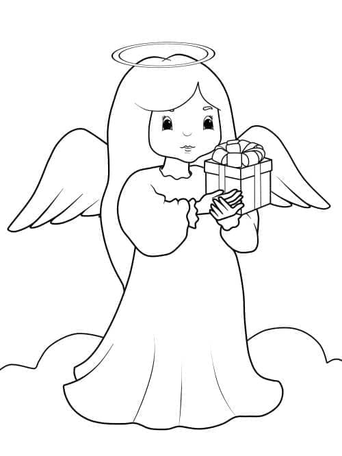 Free printable Angel coloring page #203800 from Characters collection