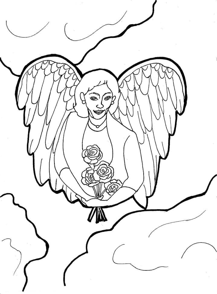 Free printable Angel coloring page #203804 from Characters collection