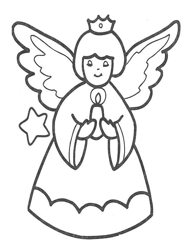 Free printable Angel coloring page #203806 from Characters collection