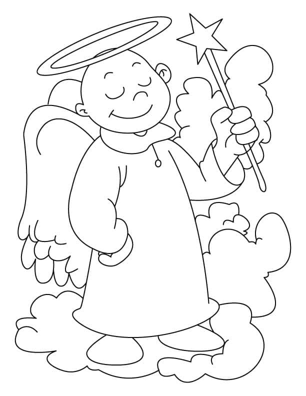 Free printable Angel coloring page #203807 from Characters collection