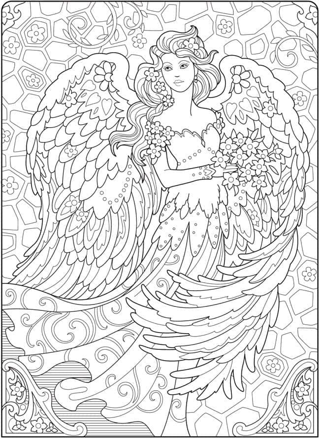 Free printable Angel coloring page #203814 from Characters collection
