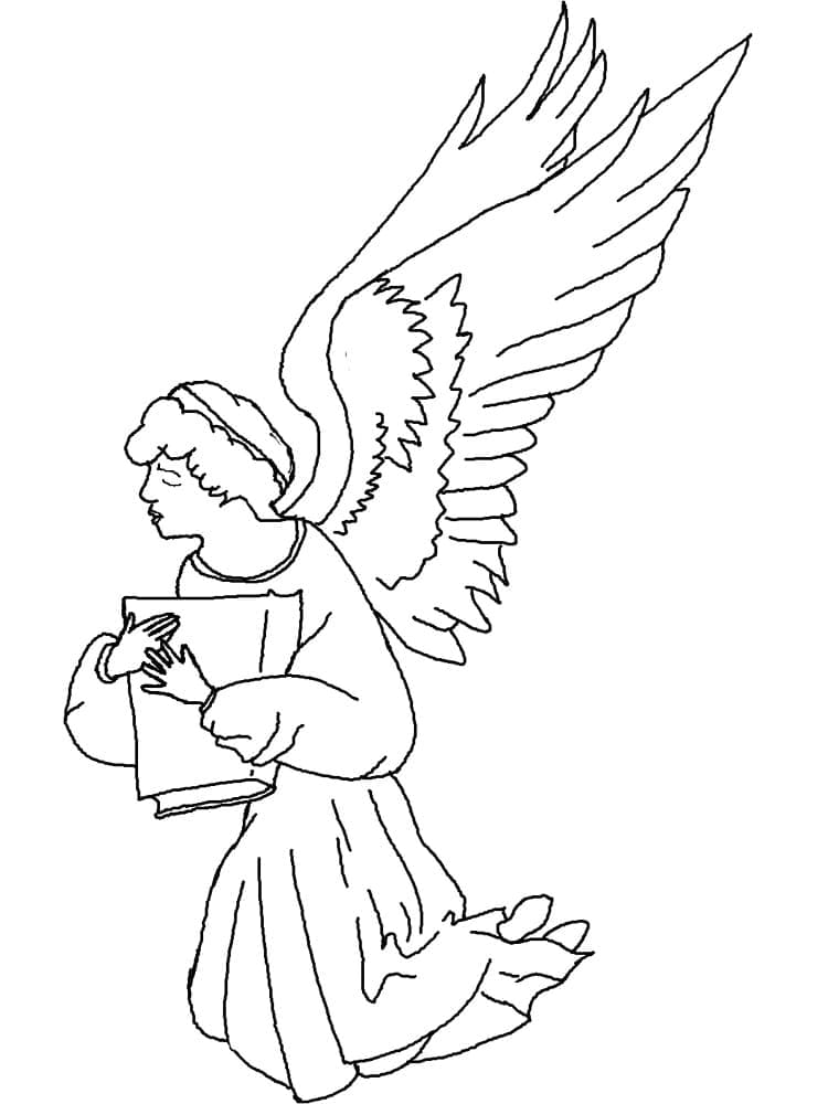 Free printable Angel coloring page #203824 from Characters collection