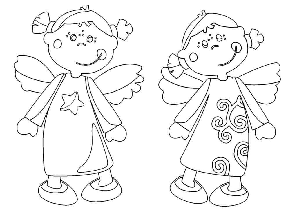Free printable Angel coloring page #203829 from Characters collection Free printable Angel coloring page #203829 from Characters collection