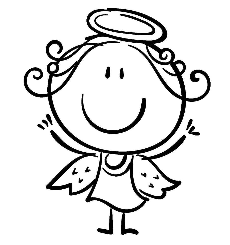 Free printable Angel coloring page #203841 from Characters collection Free printable Angel coloring page #203841 from Characters collection