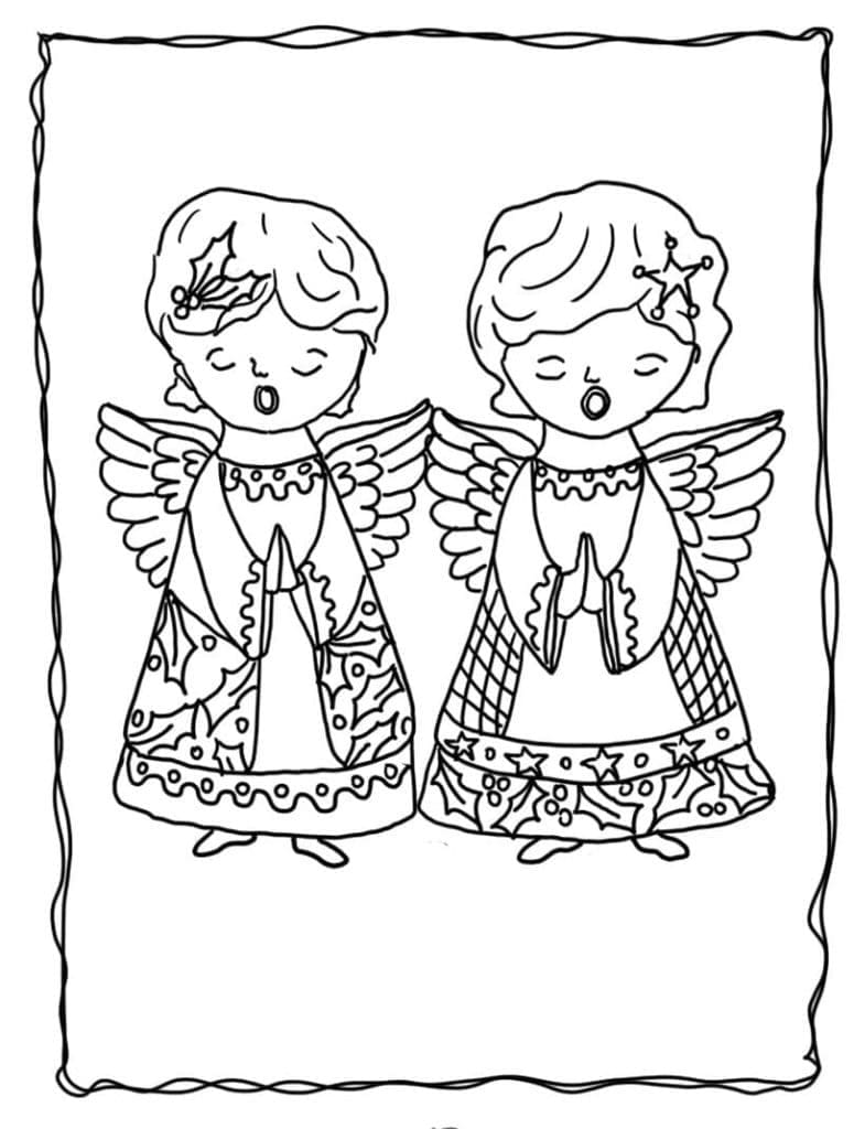 Free printable Angel coloring page #203842 from Characters collection