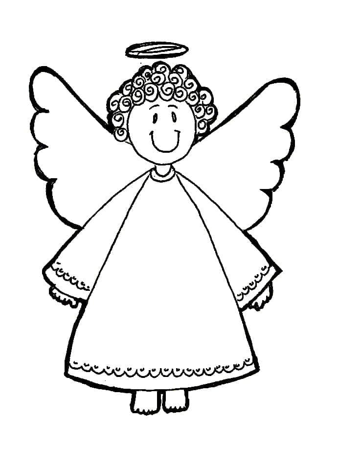Free printable Angel coloring page #203852 from Characters collection