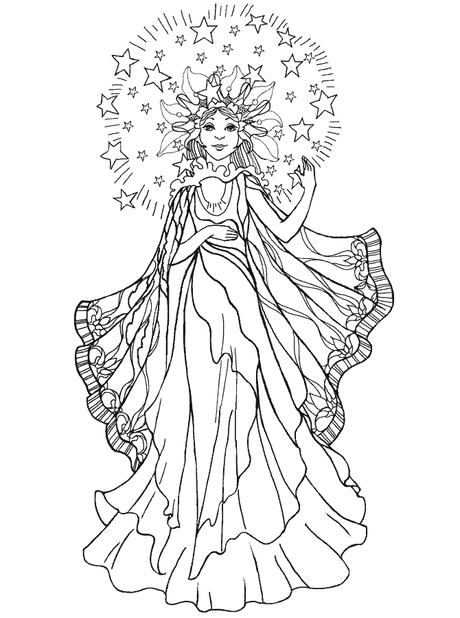 Coloring page: Angel (Characters) #86241 - Free Printable Coloring Pages