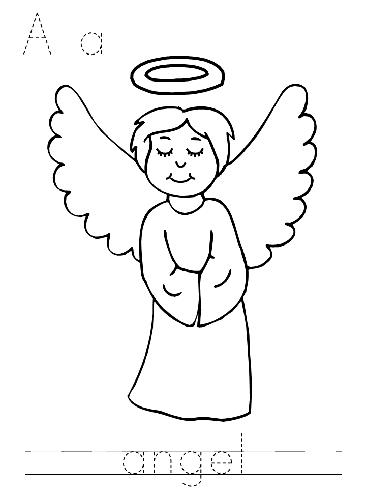 Coloring page: Angel (Characters) #86254 - Free Printable Coloring Pages