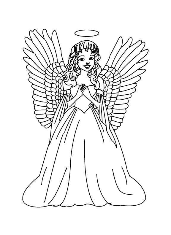 Coloring page: Angel (Characters) #86257 - Free Printable Coloring Pages
