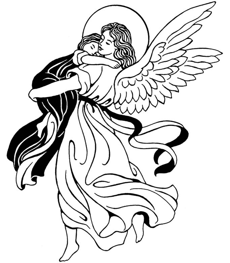 Coloring page: Angel (Characters) #86267 - Free Printable Coloring Pages