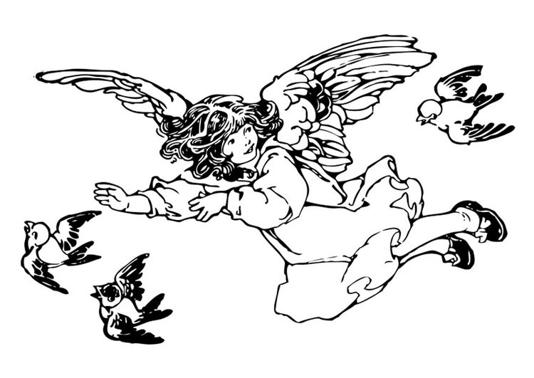 Coloring page: Angel (Characters) #86271 - Free Printable Coloring Pages