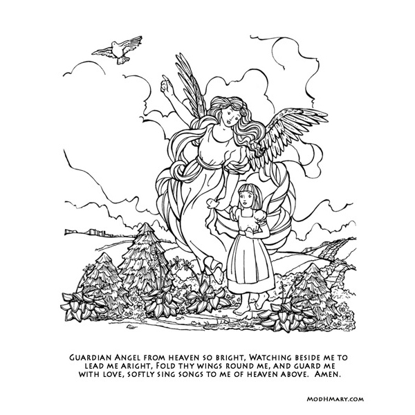 Coloring page: Angel (Characters) #86288 - Printable coloring pages