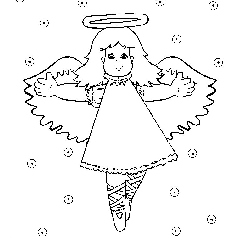 Coloring page: Angel (Characters) #86299 - Free Printable Coloring Pages