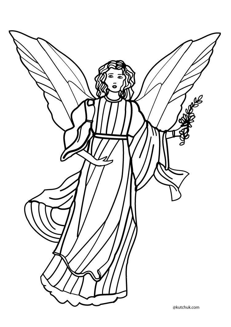 Coloring page: Angel (Characters) #86306 - Free Printable Coloring Pages