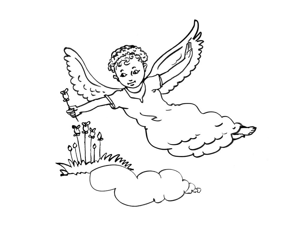Coloring page: Angel (Characters) #86307 - Free Printable Coloring Pages
